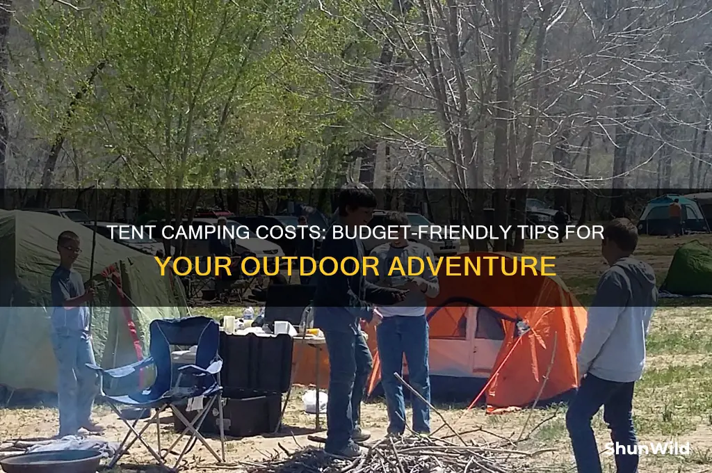 how much does it cost to go tent camping
