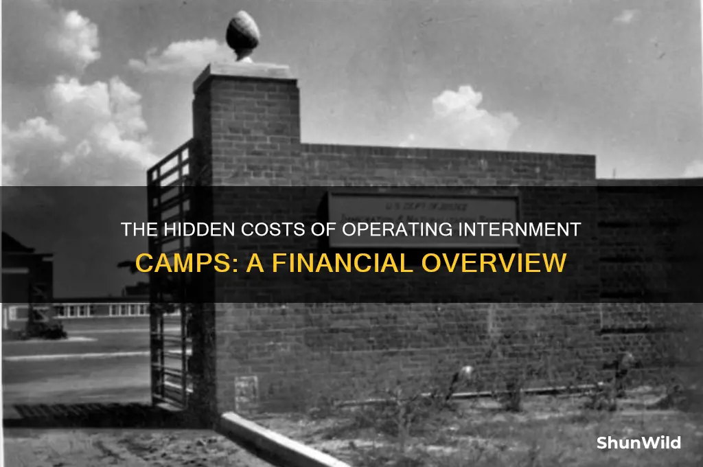 how much does it cost to have interment camps