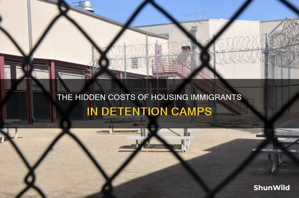 how much does it cost to house immagrants in camps