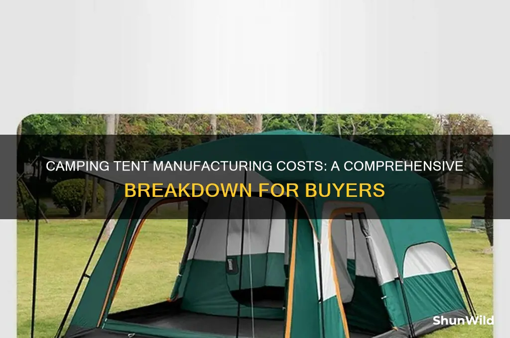 how much does it cost to manufacture a camping tent