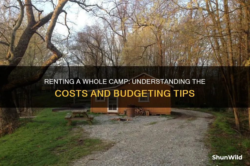 how much does it cost to rent a whole camp