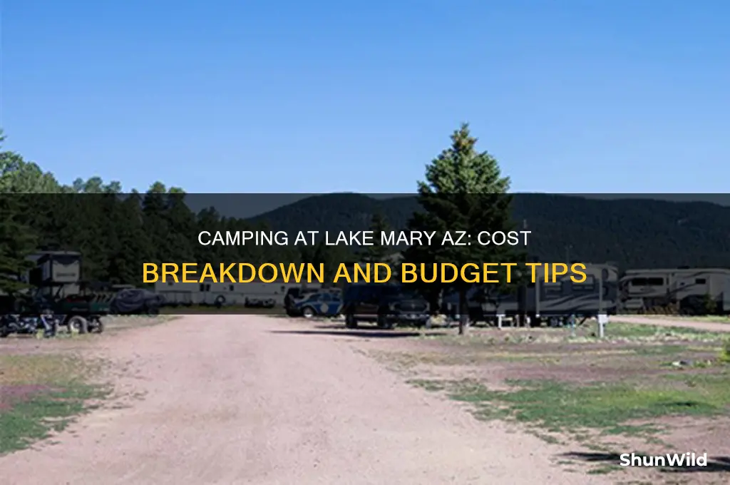 how much does itcost to camp at lake mary az