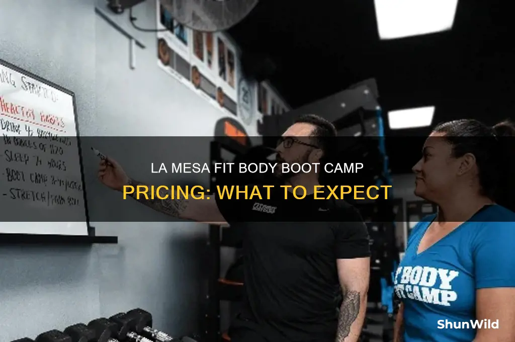 how much does la mesa fit body boot camp cost