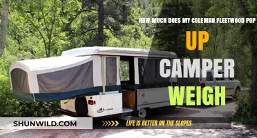 Coleman Fleetwood Pop Up Camper Weight: A Comprehensive Guide