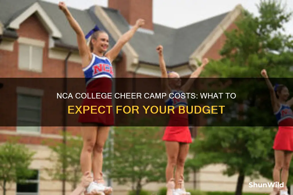how much does nca college cheer camp cost