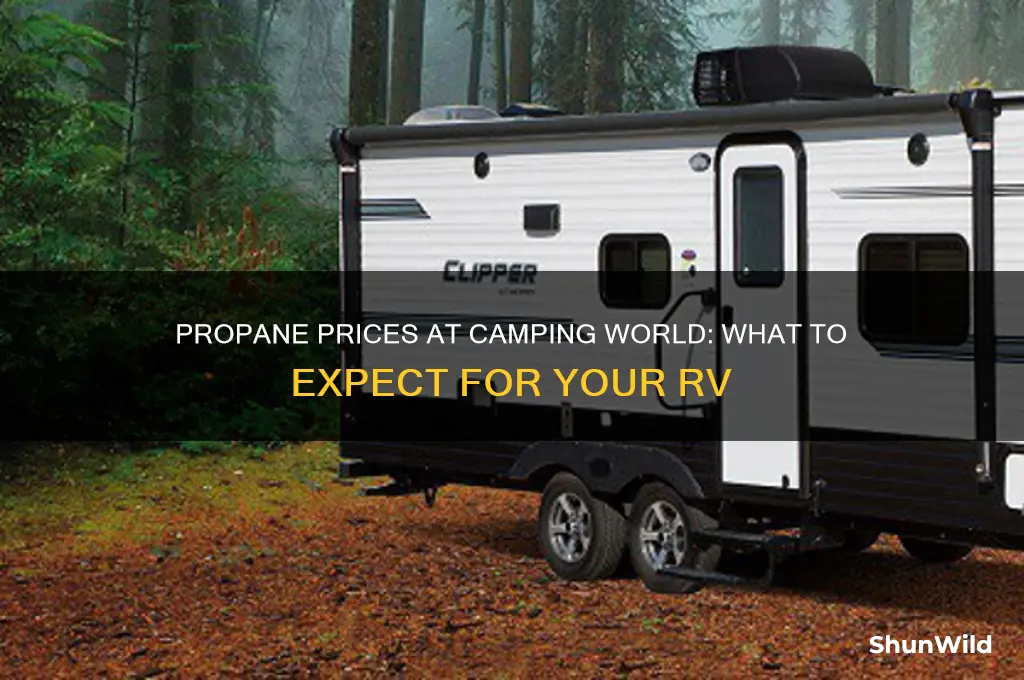how much does propane cost at camping world