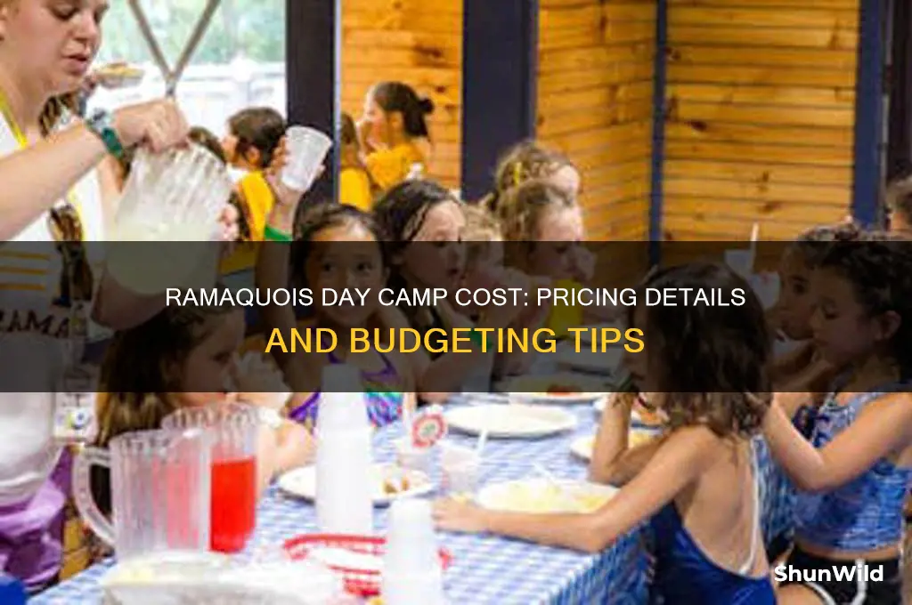 how much does ramaquois day camp cost