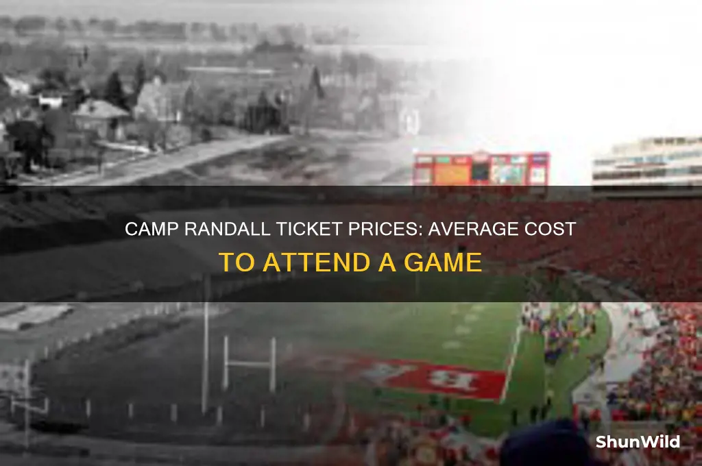 how much does the average ticket cost to camp randall