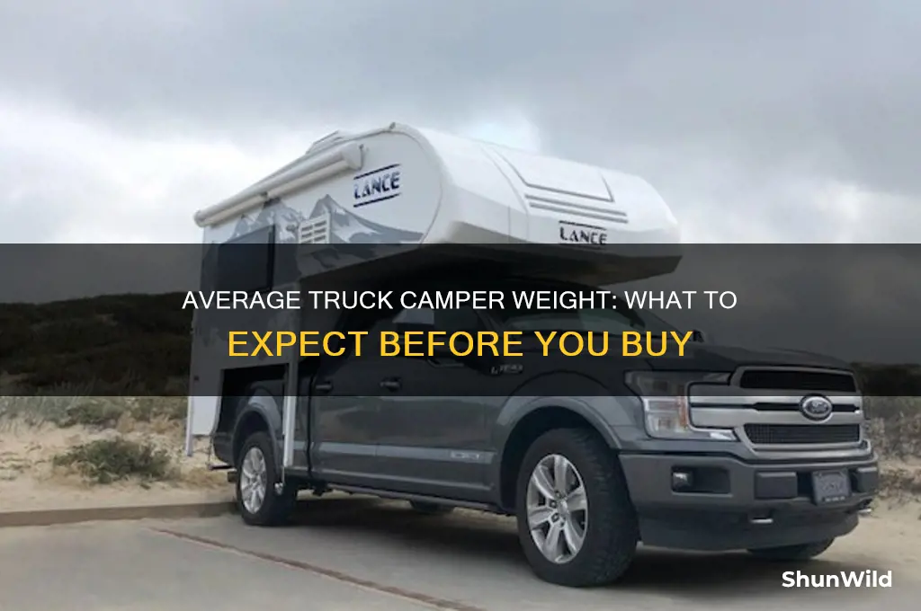 how much does the average truck camper weigh