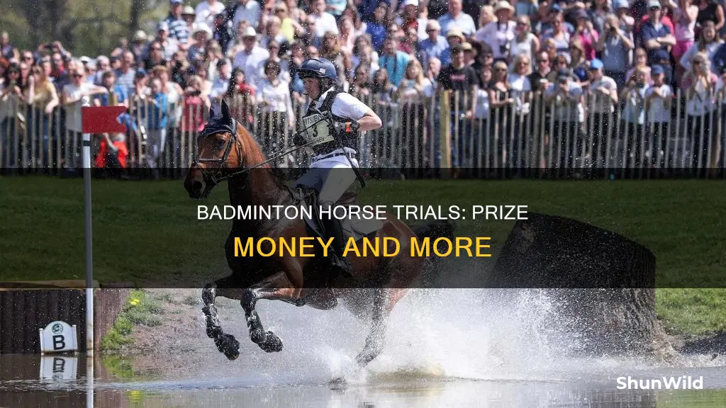 how much does the winner of badminton horse trials get