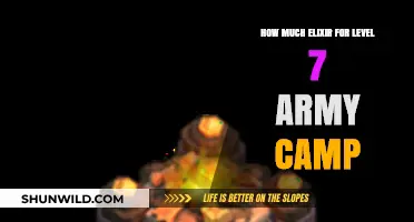 Elixir Requirements for Level 7 Army Camp in Clash of Clans