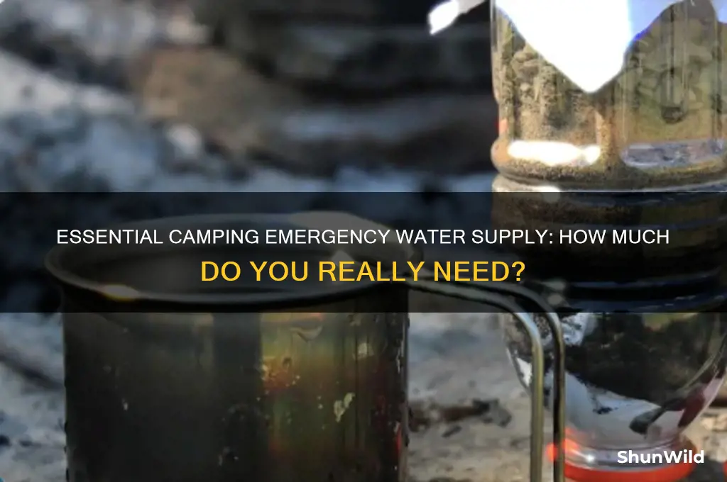 how much emergency water camping