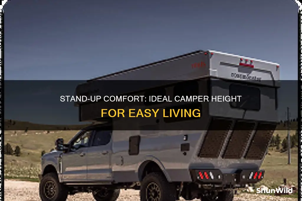 how much fo a camper to stand up in