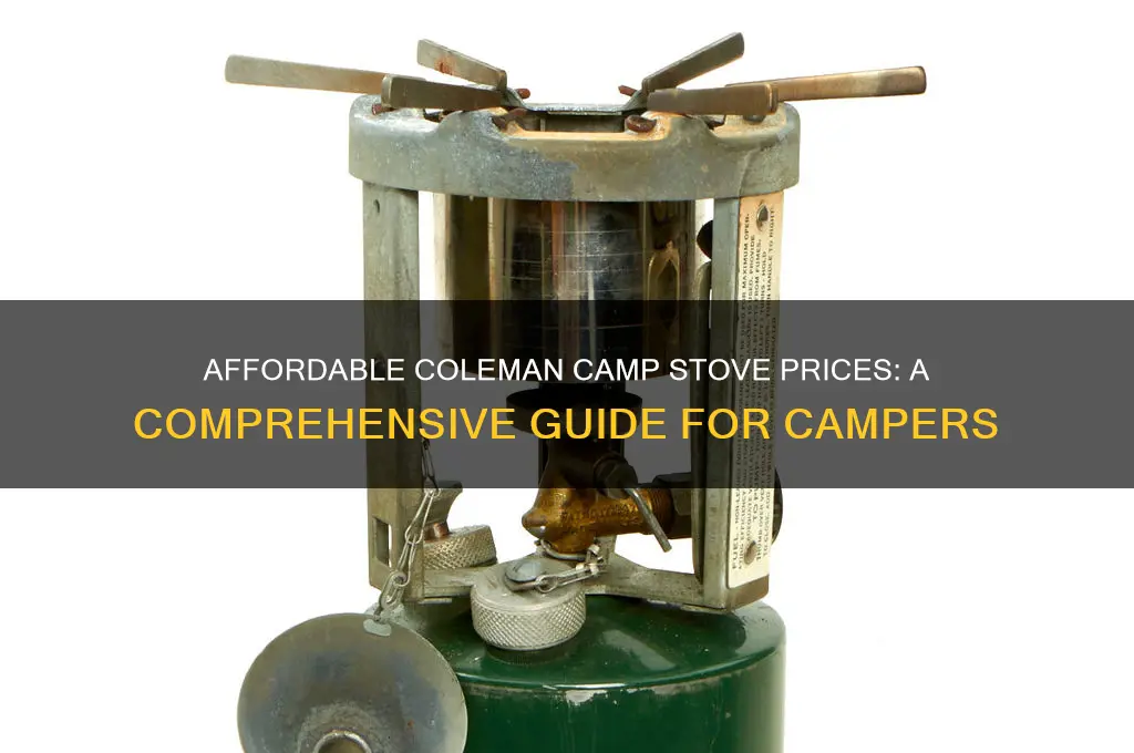 how much for a coleman camp stove
