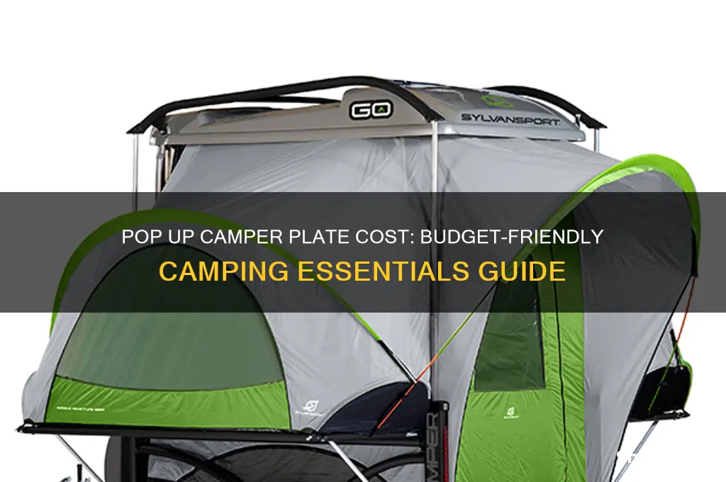 how much for a pop up camper plate