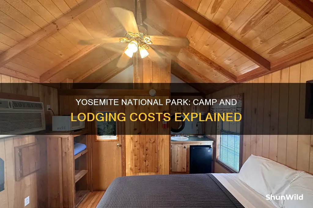how much for camp and lodging in yosemite national park