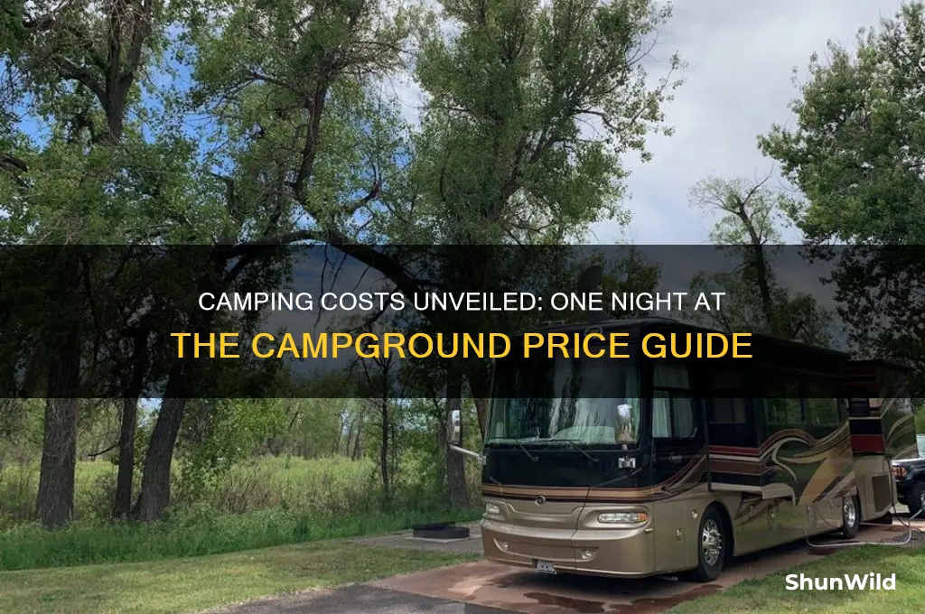 how much for camping one night in campground
