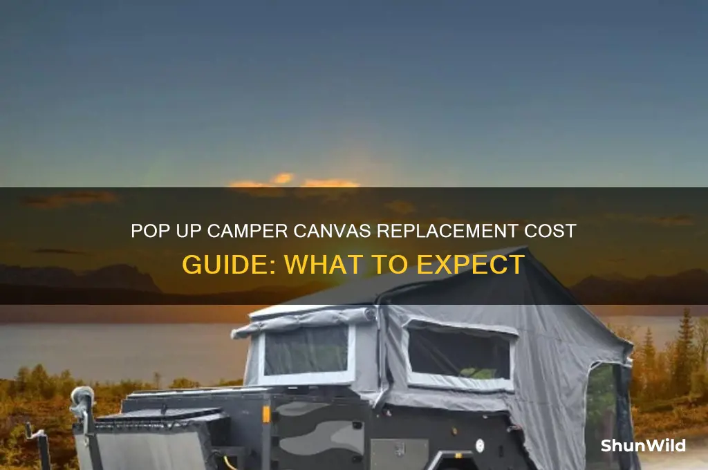 how much for pop up camper canvas
