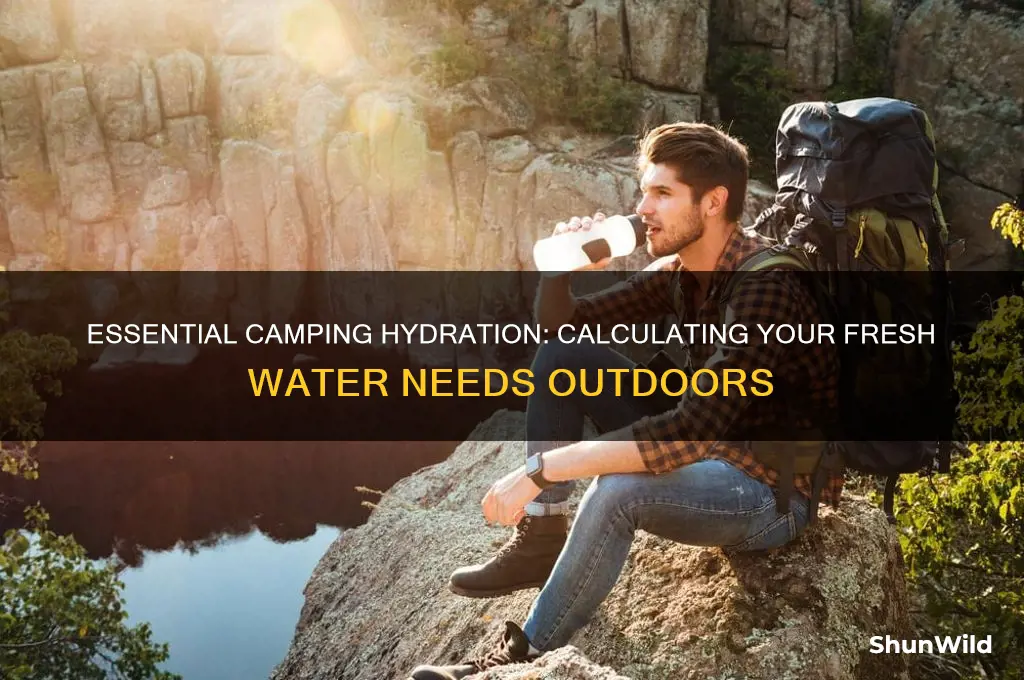 how much fresh water do i need for camping