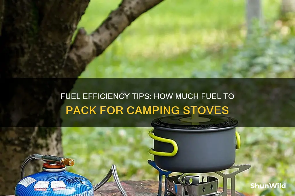 how much fuel for camping stove