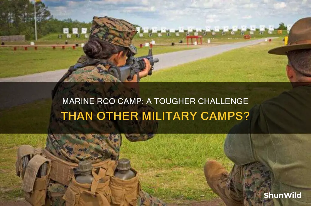 how much harder is marine rco camp then other camps