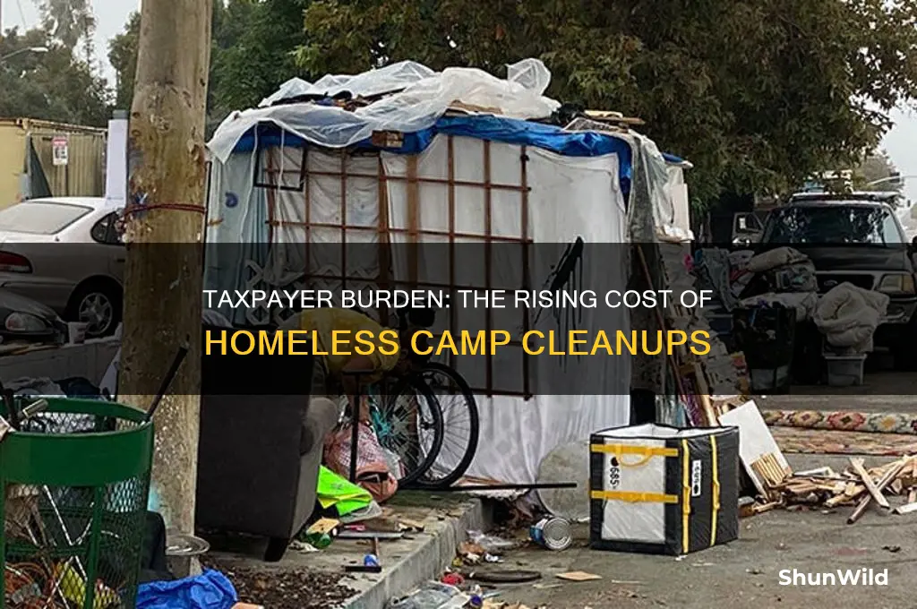 how much has cleanup of homeless camps cost taxpayers