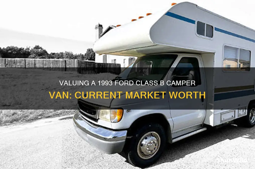 how much is 93 ford class b camper van worth