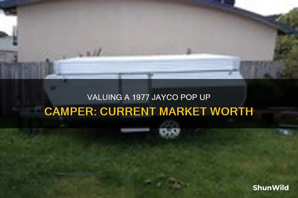 how much is a 1977 jayco pop up camper worth