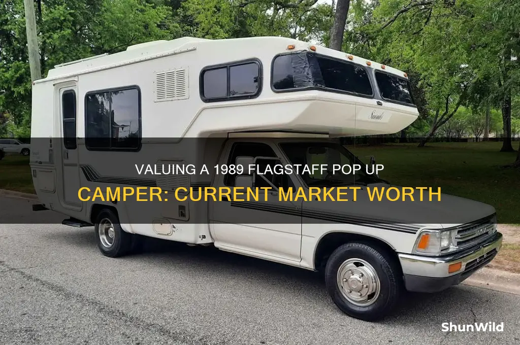 how much is a 1989 flagstaff pop up camper worth