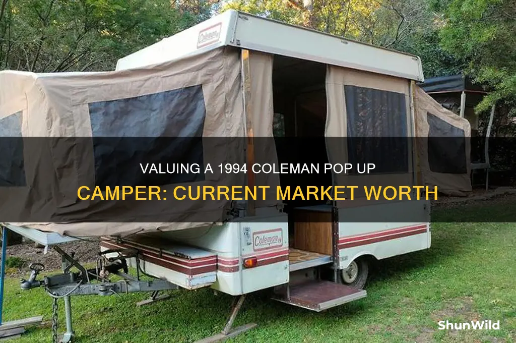 how much is a 1994 coleman pop up camper worth