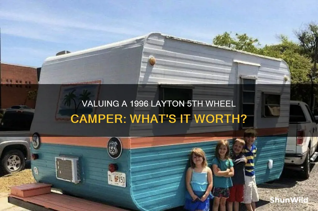how much is a 1996 layton 5th wheel camp trailer