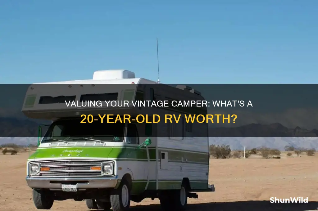how much is a 20 year old camper worth