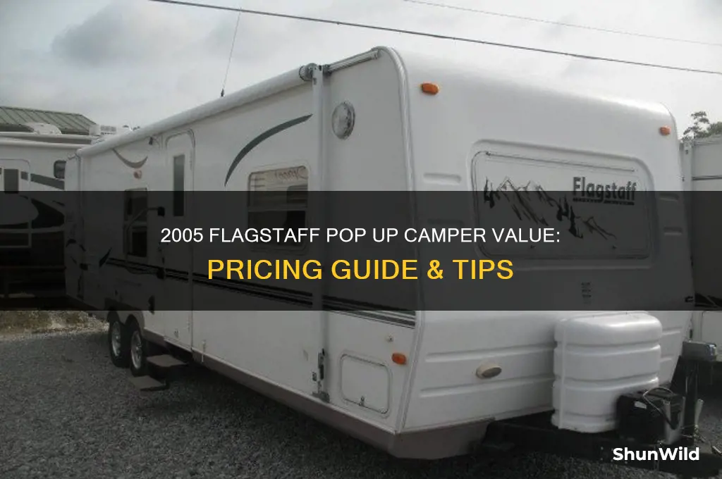 how much is a 2005 flagstaff pop up camper worth