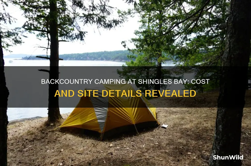 how much is a backcountry camping site at shingles bay