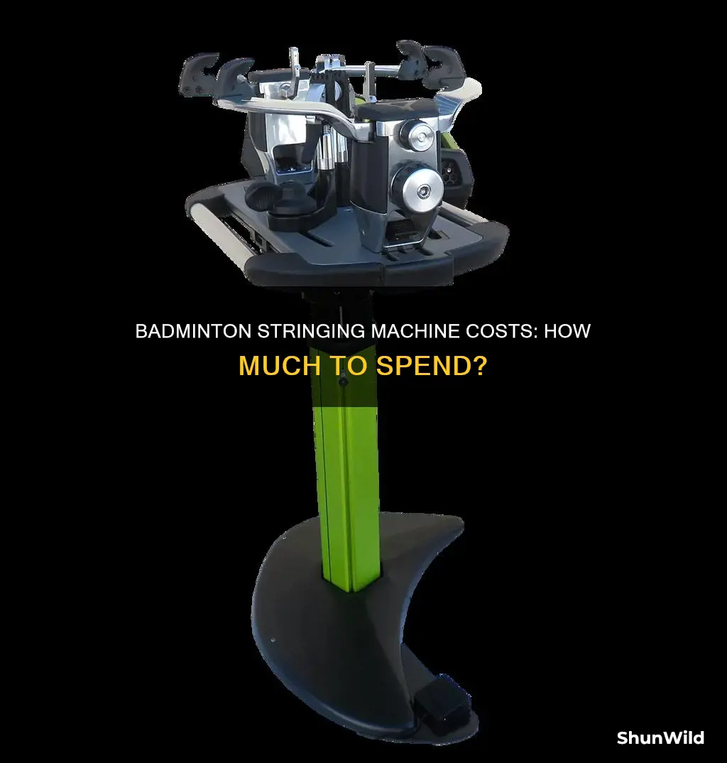how much is a badminton stringing machine