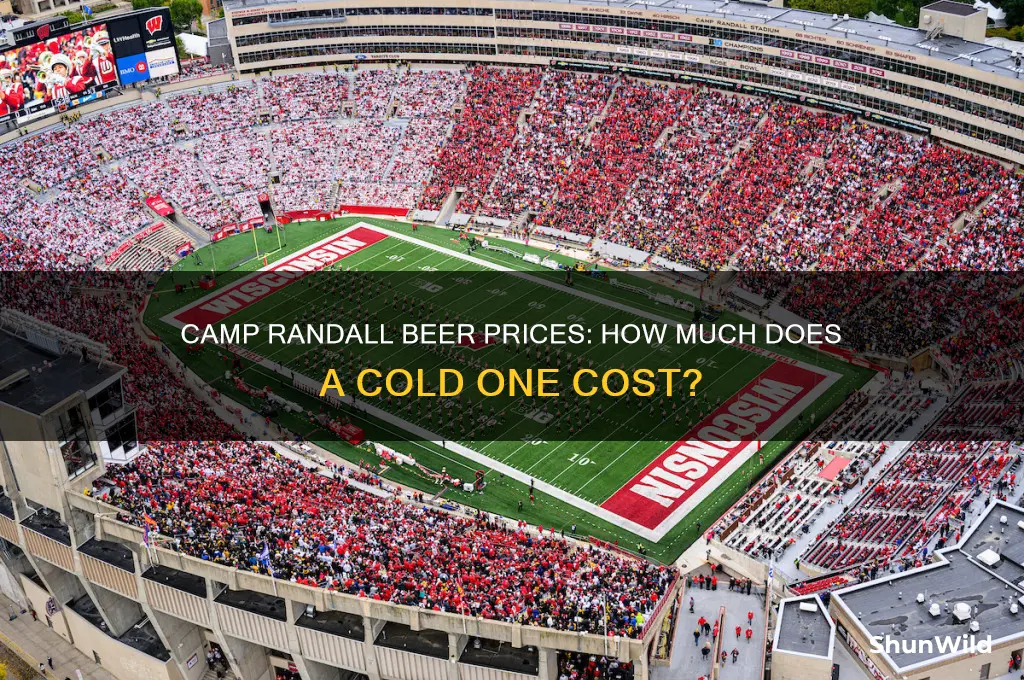 how much is a beer at camp randall