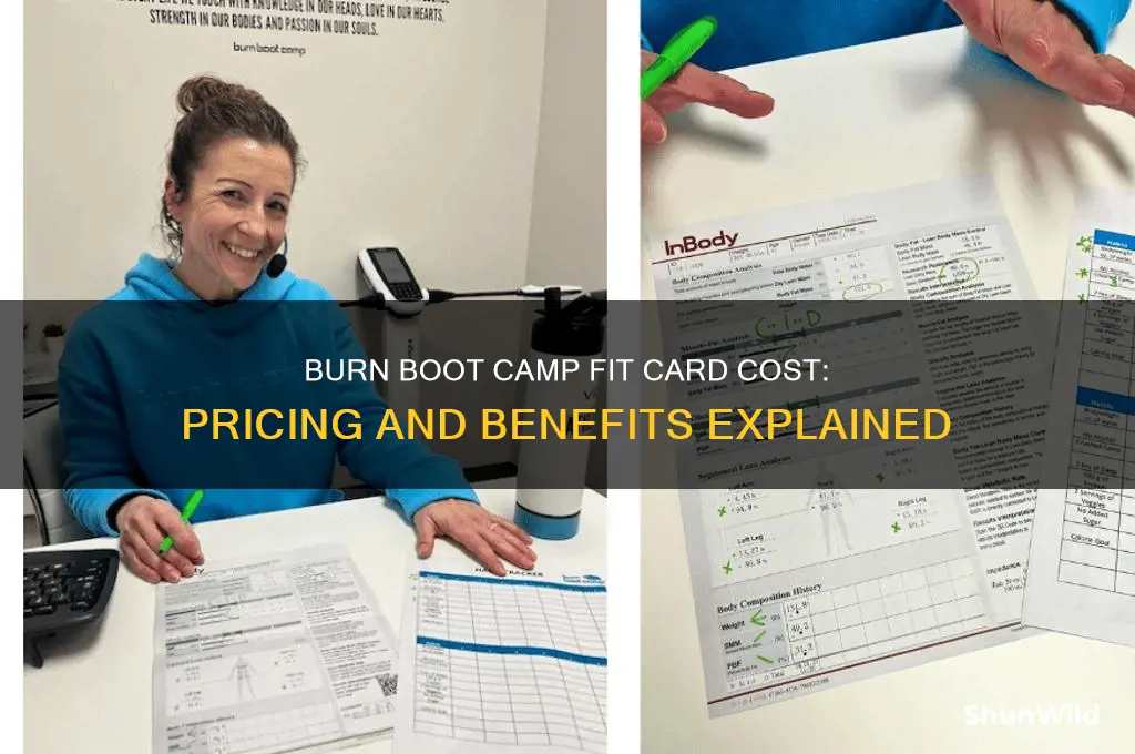 how much is a burn boot camp fit card