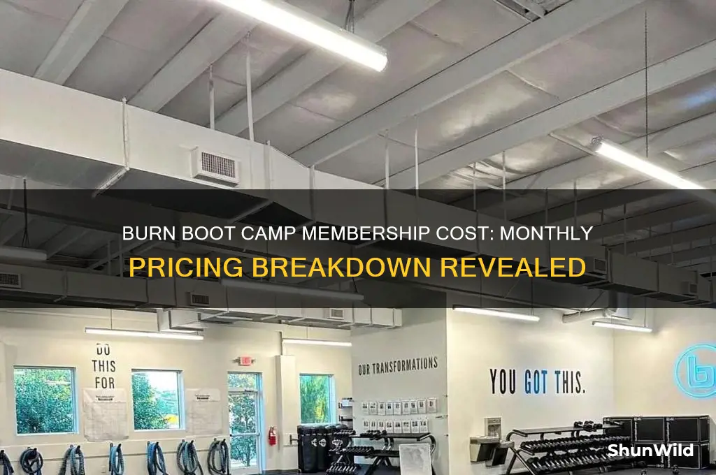 how much is a burn boot camp membership per month
