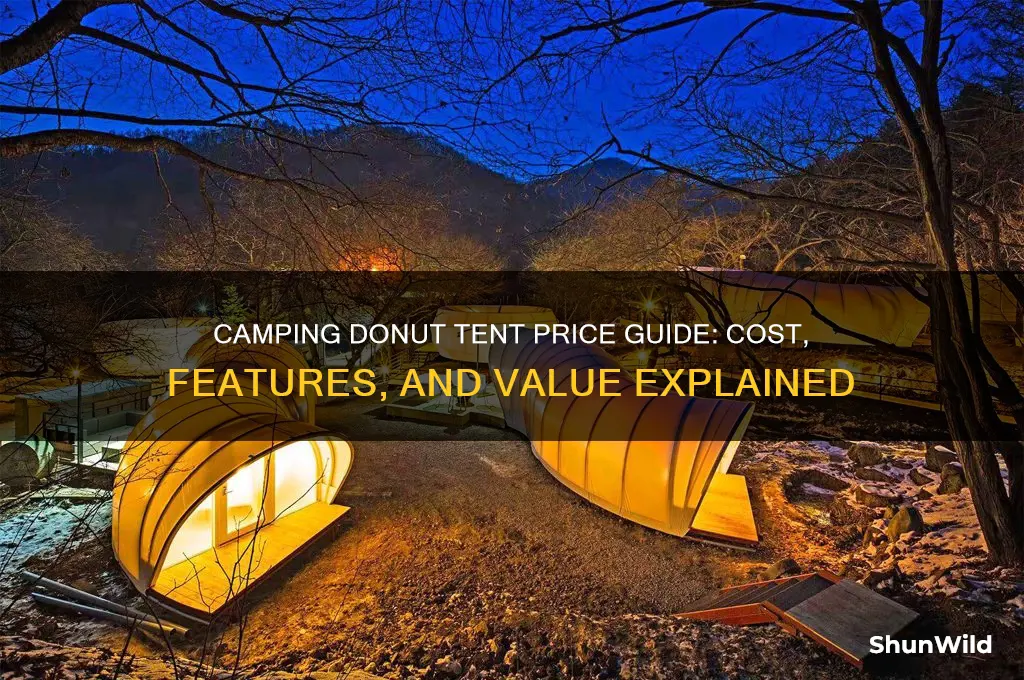 how much is a camping donut tent