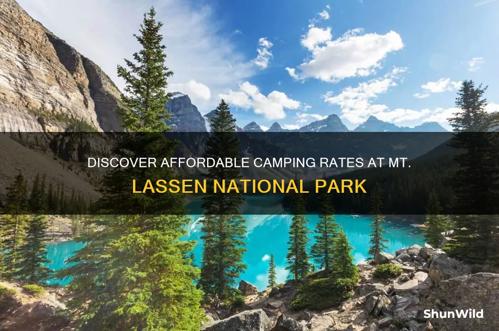 how much is a camping site at mt lassen