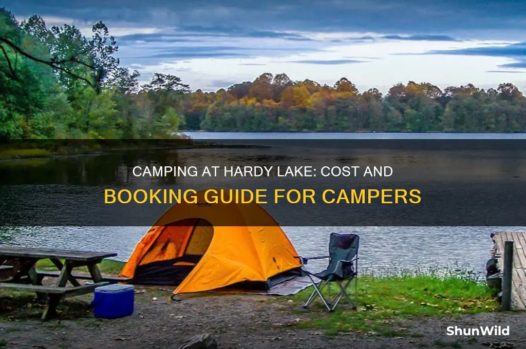 how much is a camping spot at hardy lake