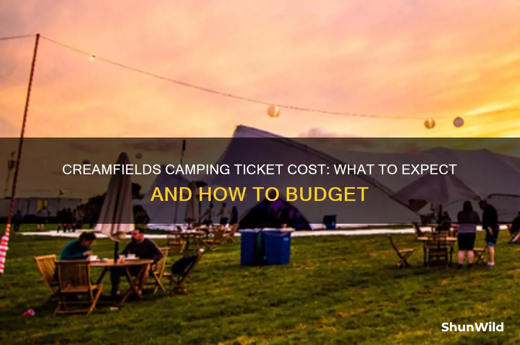how much is a creamfields camping ticket