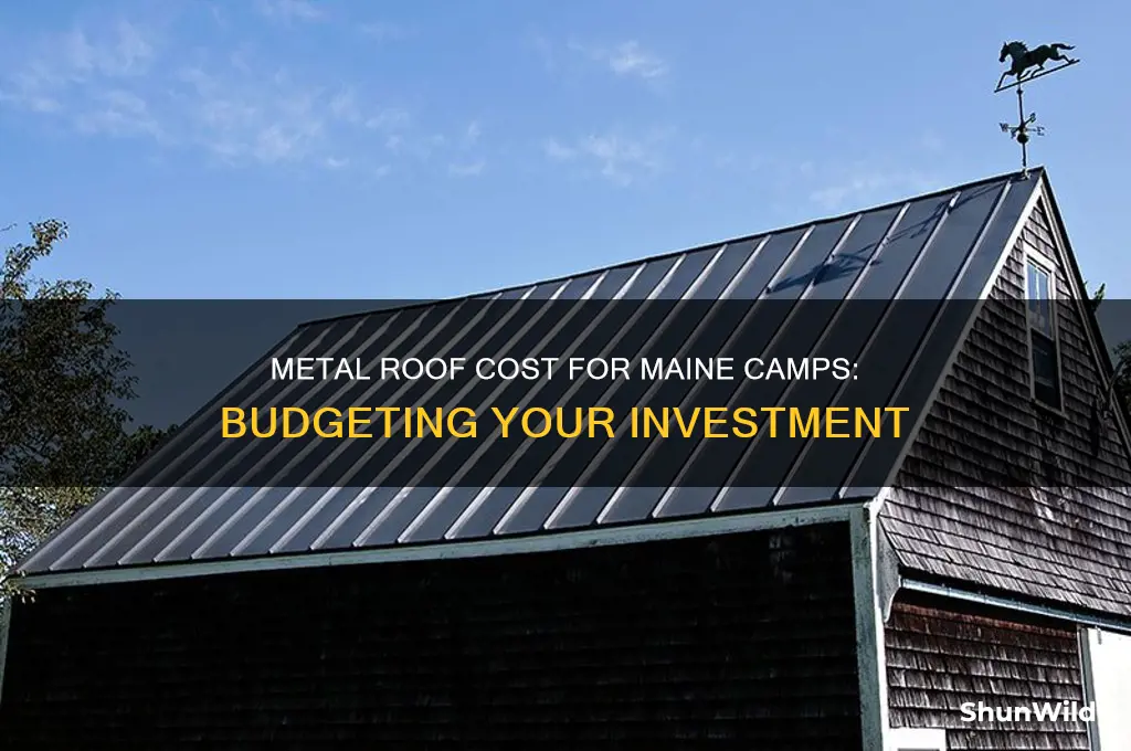 how much is a metal roof for maine camp