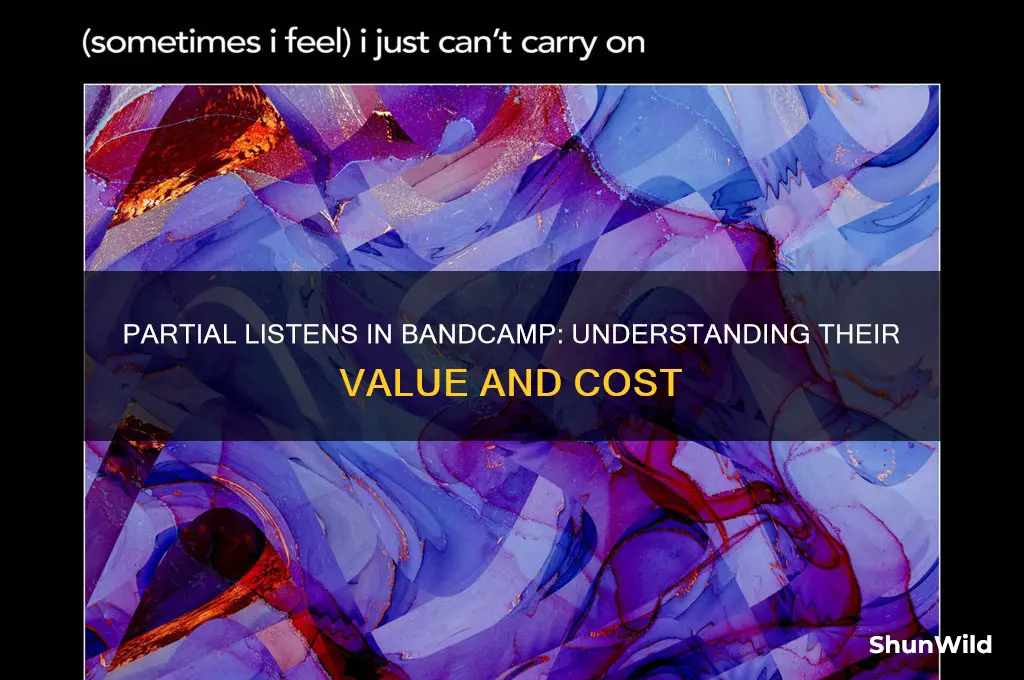 how much is a partial listen in band camp