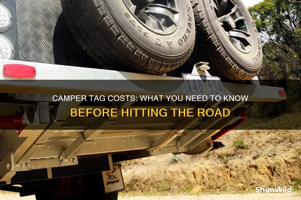 how much is a tag for a camper