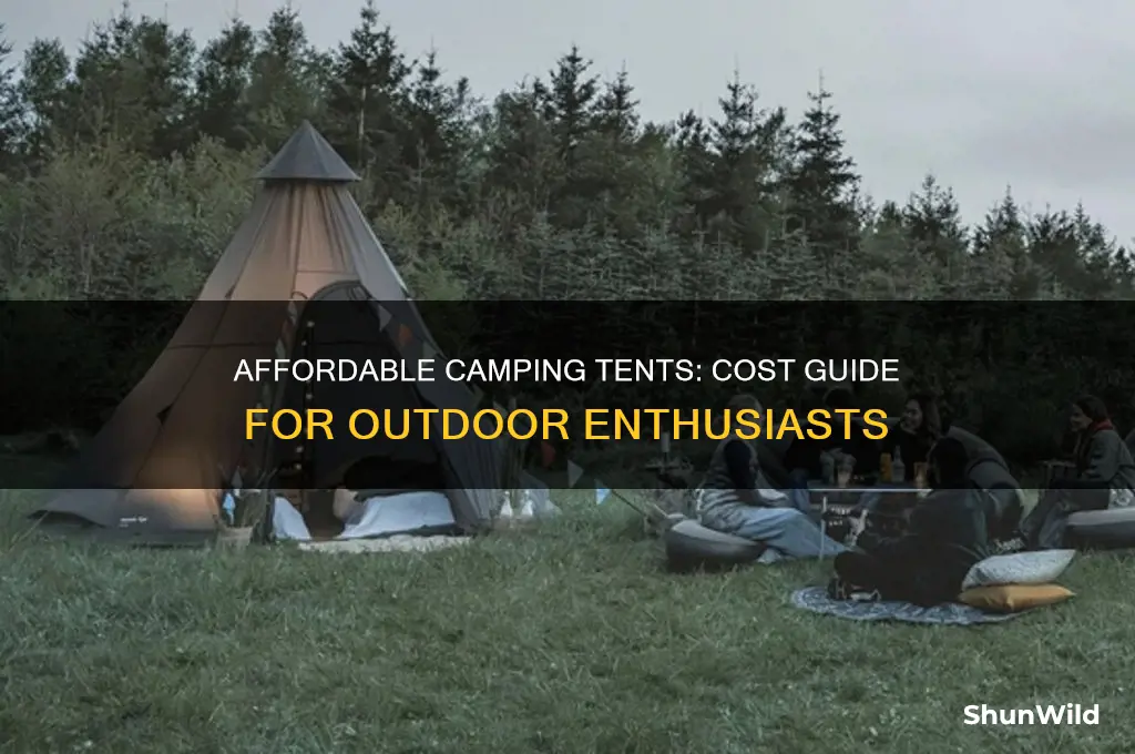 how much is a tent for camping