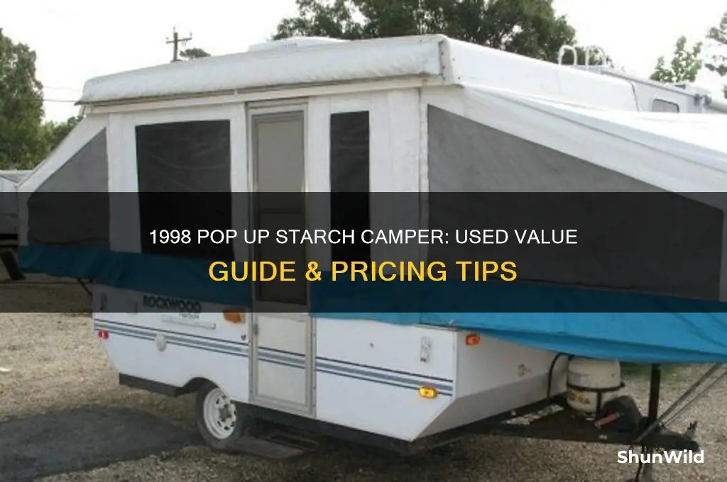 how much is a used 1998 pop up starch camper