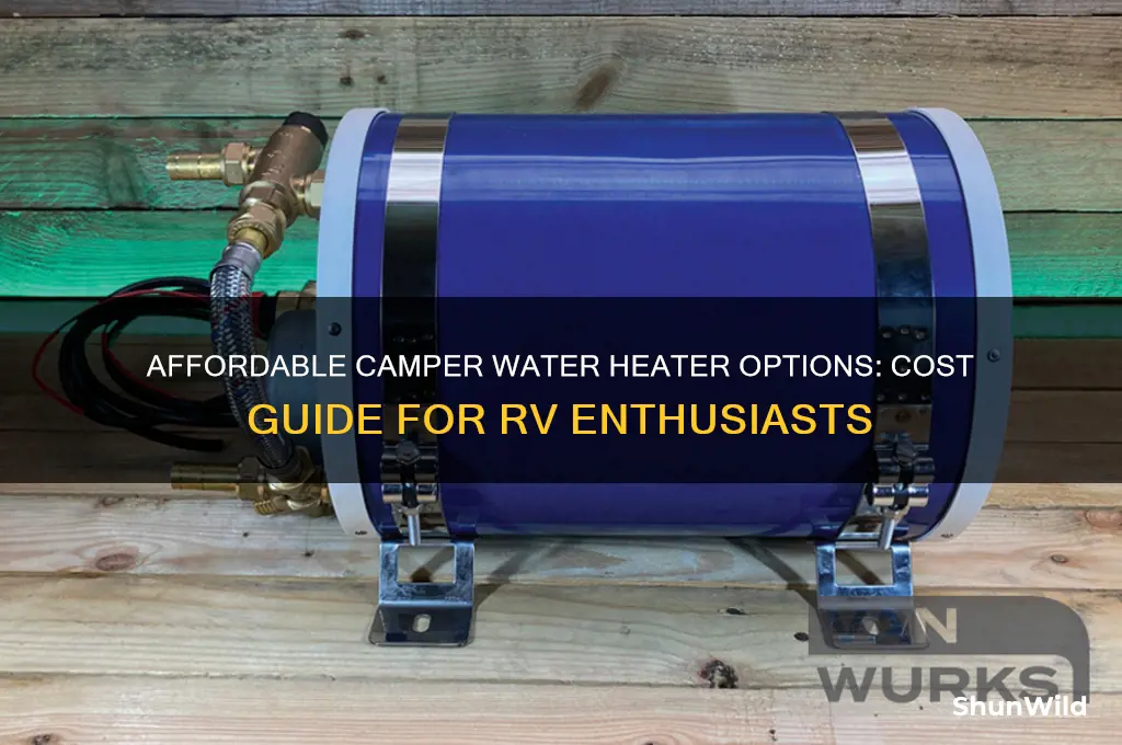 how much is a water heater for a camper