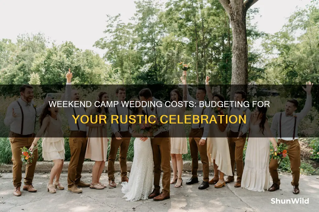 how much is a weekend camp wedding