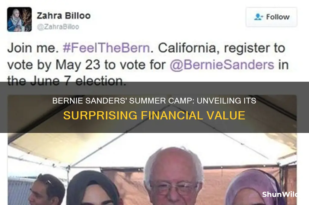 how much is bernie sanders summer camp worth